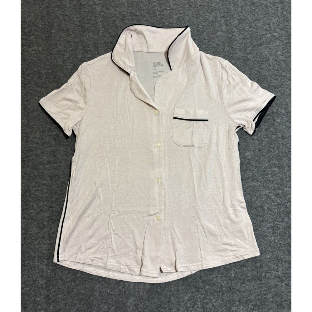 Stars Above Target Women's Blouse Short Sleeve Pink Extra Small